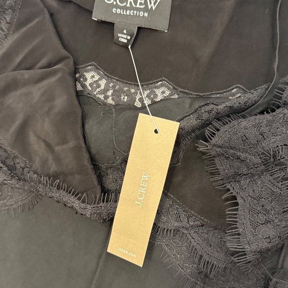 J. Crew Collection Lace Slip Dress, Black, Sz. 4. **NWT** - Picture 11 of 14